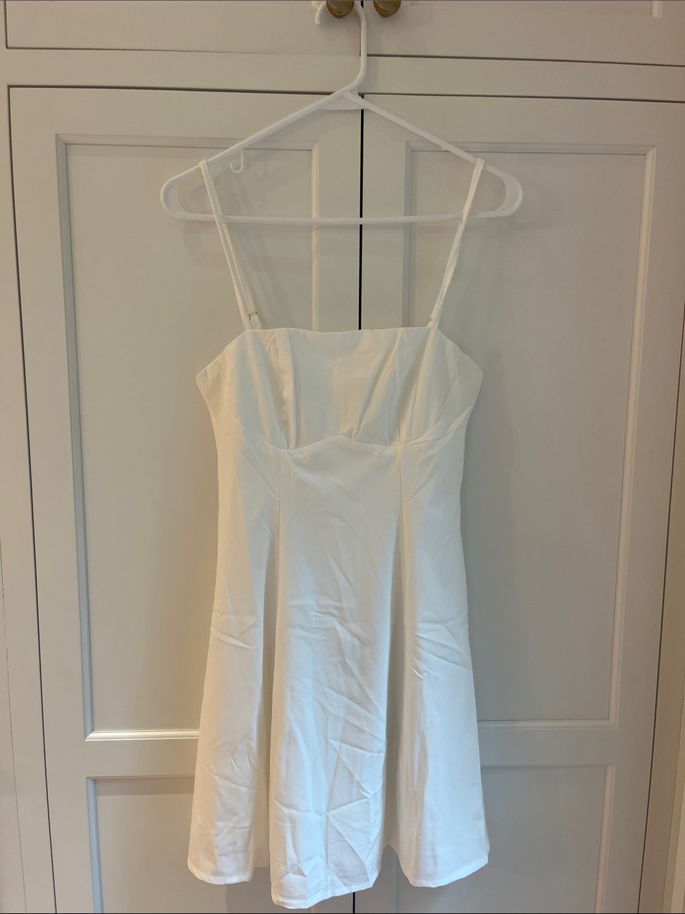 White flowy dress